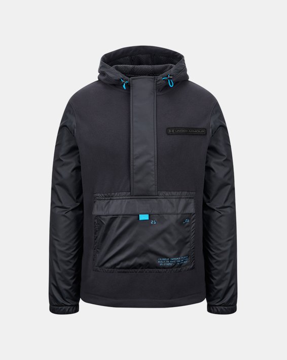 Men's ColdGear® Infrared Utility ½ Zip Jacket, Black, pdpMainDesktop image number 12